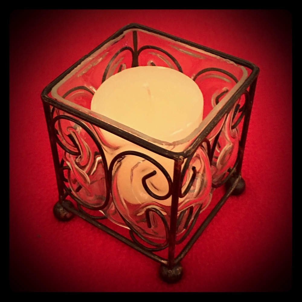 Votive or Prayer Candle and Holder